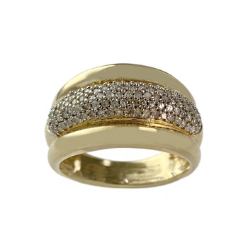 Second hand ring 2 gold 750 diamonds