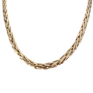 Collier d'occasion or 750 jaune maille palmier 45 cm