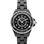 Montre d'occasion Chanel modéle J12 ceramique noir - vue D1