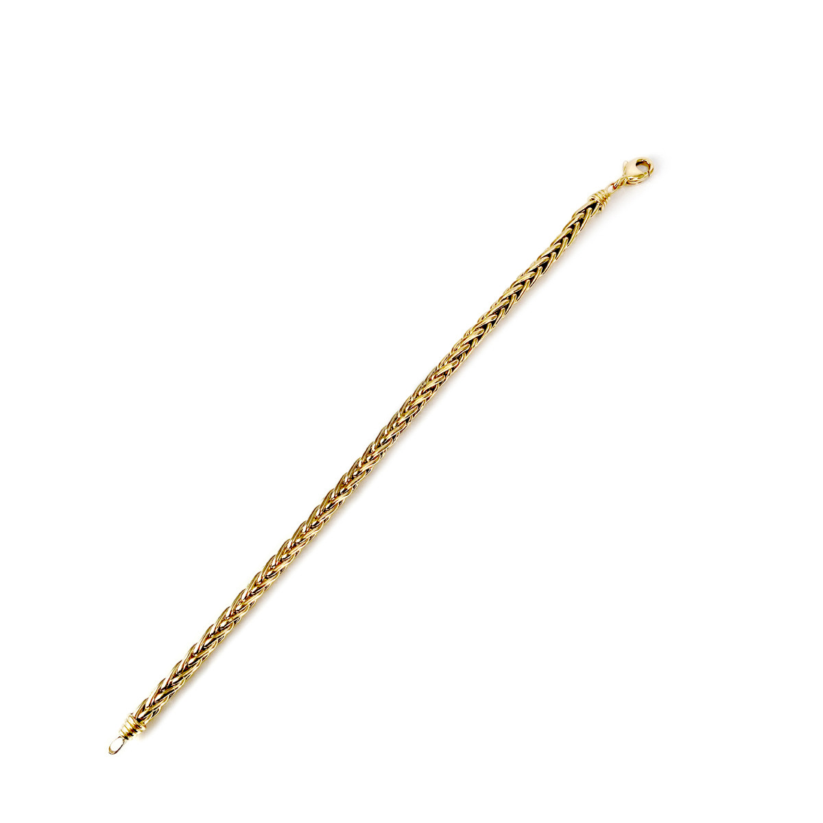 Bracelet d'occasion or 750 jaune maille palmier 21 cm - vue 3