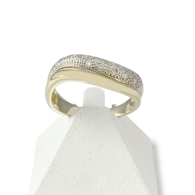 Bague d'occasion 2ors 750 diamants - vue 1