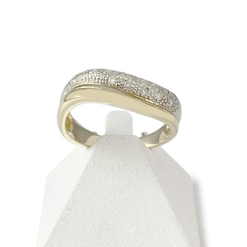 Bague d'occasion 2ors 750 diamants - vue 1