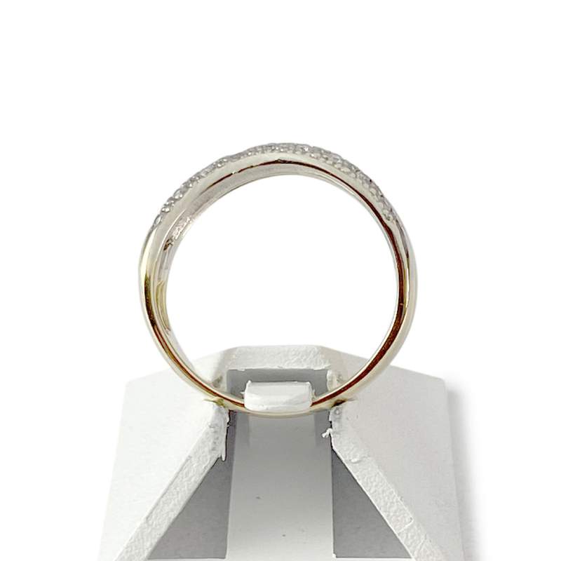 Bague d'occasion 2ors 750 diamants - vue 3