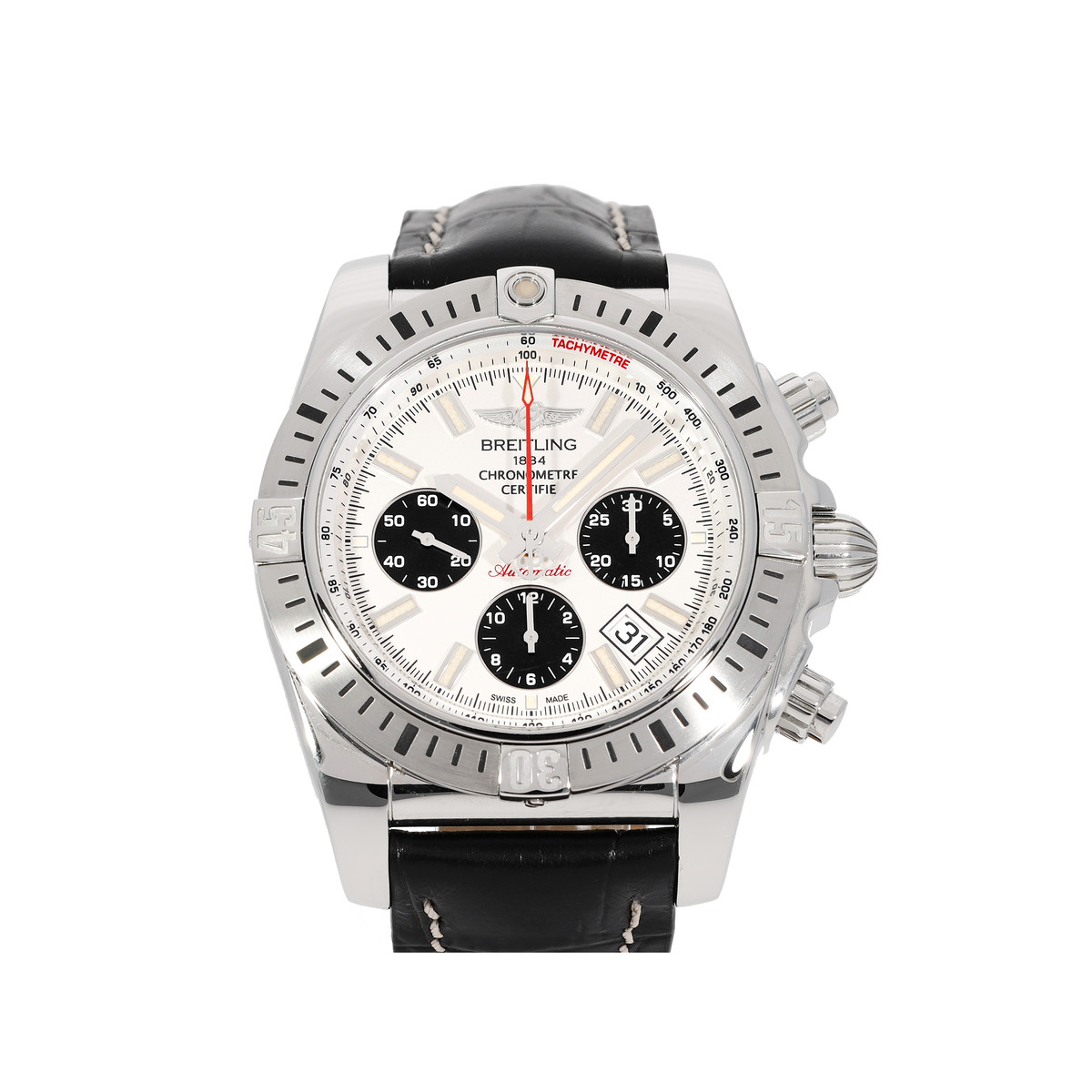 * Montre d'occasion BREITLING aviator acier homme automatique - vue D1