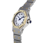 Montre d'occasion CARTIER modéle santos octogonale femme - vue D2