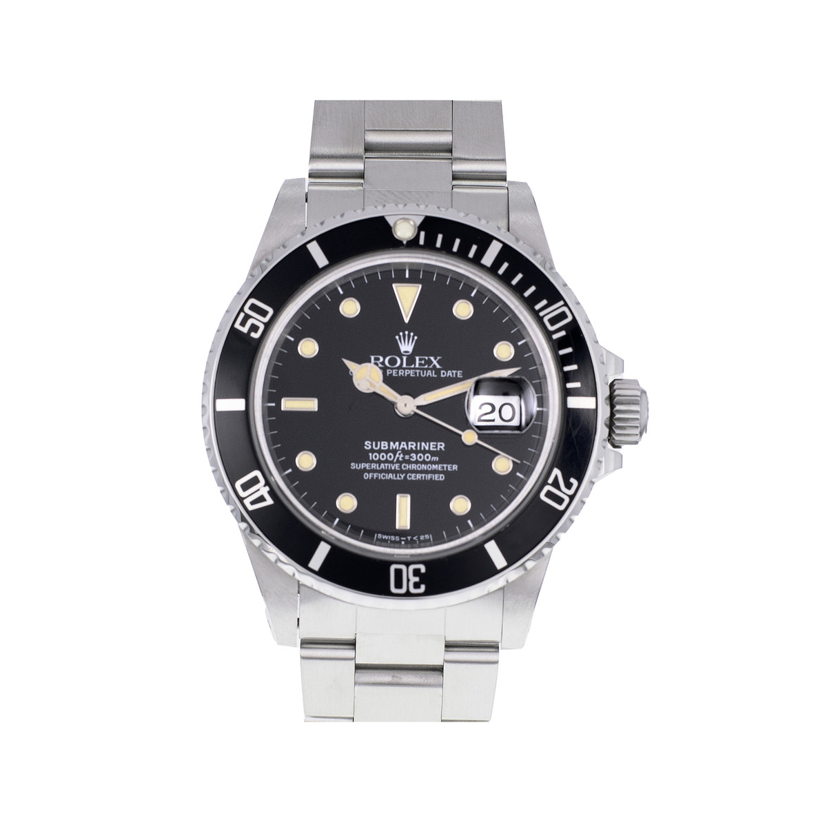 Montre d'occasion ROLEX, modèle submariner date, acier homme - vue D1