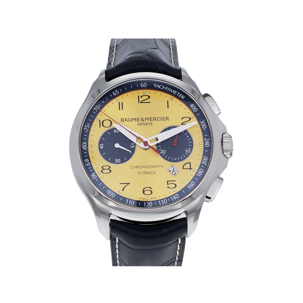 * Montre d'occasion BAUME & MERCIER clifton acier homme - vue D1