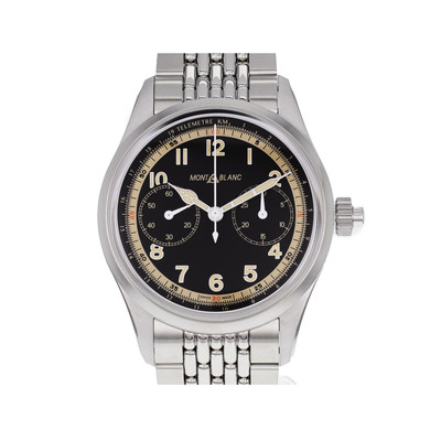 Montre d'occasion MONT BLANC 1858 acier homme - vue 1