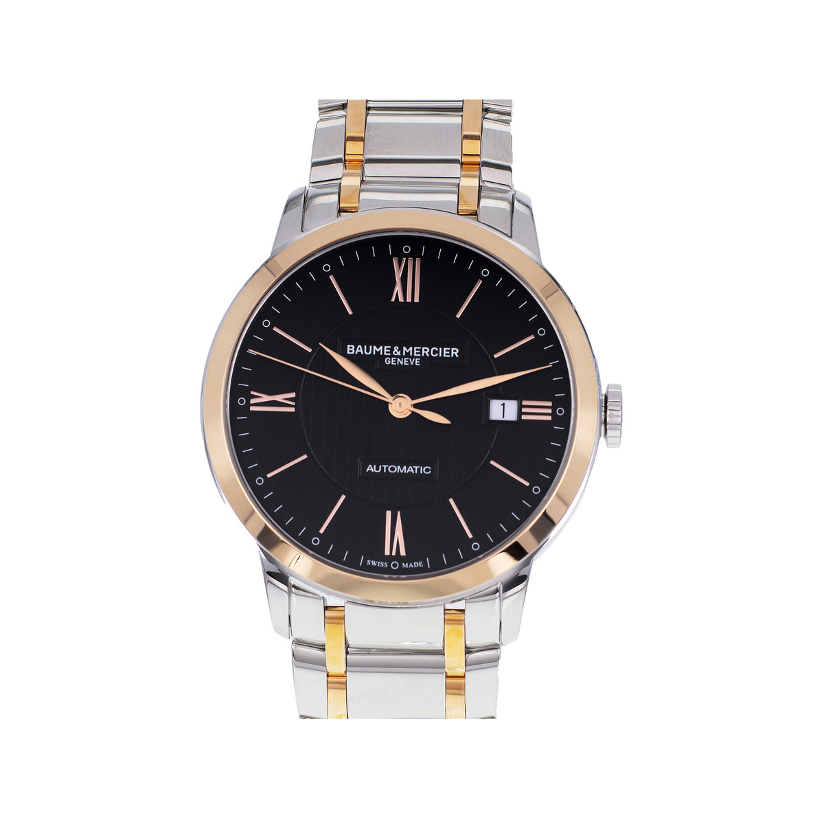 Montre d'occasion BAUME & MERCIER Classima homme automatique bracelet en acier - vue D1