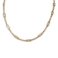 Collier d'occasion or 750 jaune maille fantaisie 46 cm