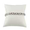 Bracelet d'occasion or 750 blanc diamants 18 cm - vue V1