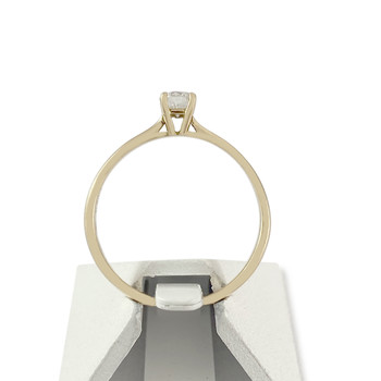 Solitaire d'occasion or 750 jaune diamant
