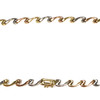 Collier d'occasion or 750 3 tons maille fantaisie ~ 40 cm - vue V3