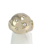Bague d'occasion or 750 jaune diamants - vue 1