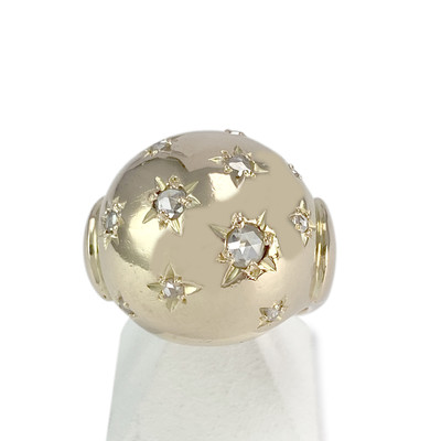 Bague d'occasion or 750 jaune diamants