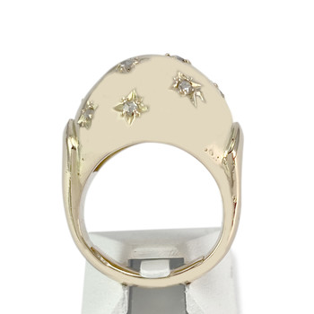 Bague d'occasion or 750 jaune diamants