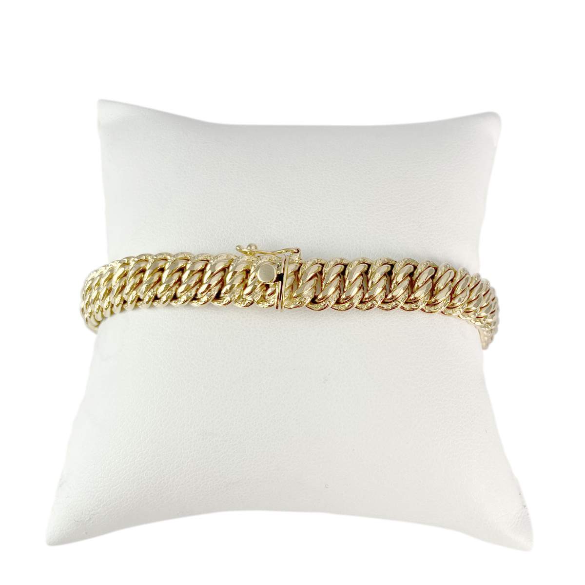 Bracelet Maille Américaine Dolly-Bijoux – 19 Cm, Plaqué Or 18K 5 Microns, Neuf étiqueté