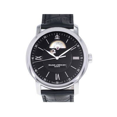 Montre d'occasion BAUME & MERCIER classima femme automatique bracelet cuir noir - vue 1