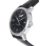 Montre d'occasion BAUME & MERCIER classima femme automatique bracelet cuir noir - vue D2