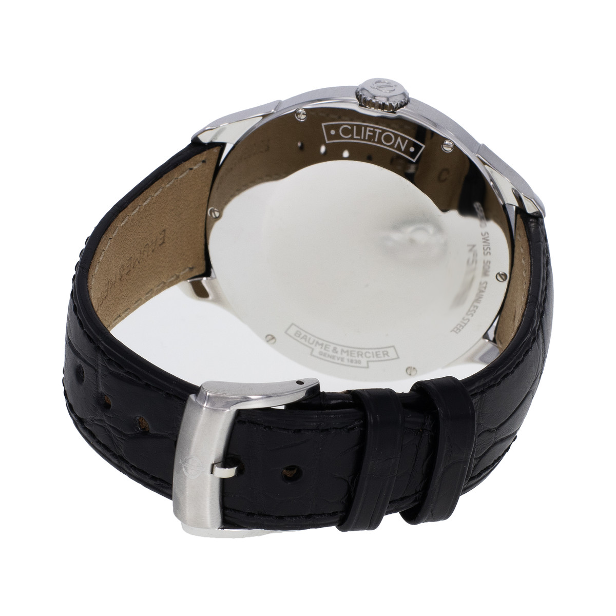 * Montre d'occasion BAUME & MERCIER clifton acier homme - vue 3