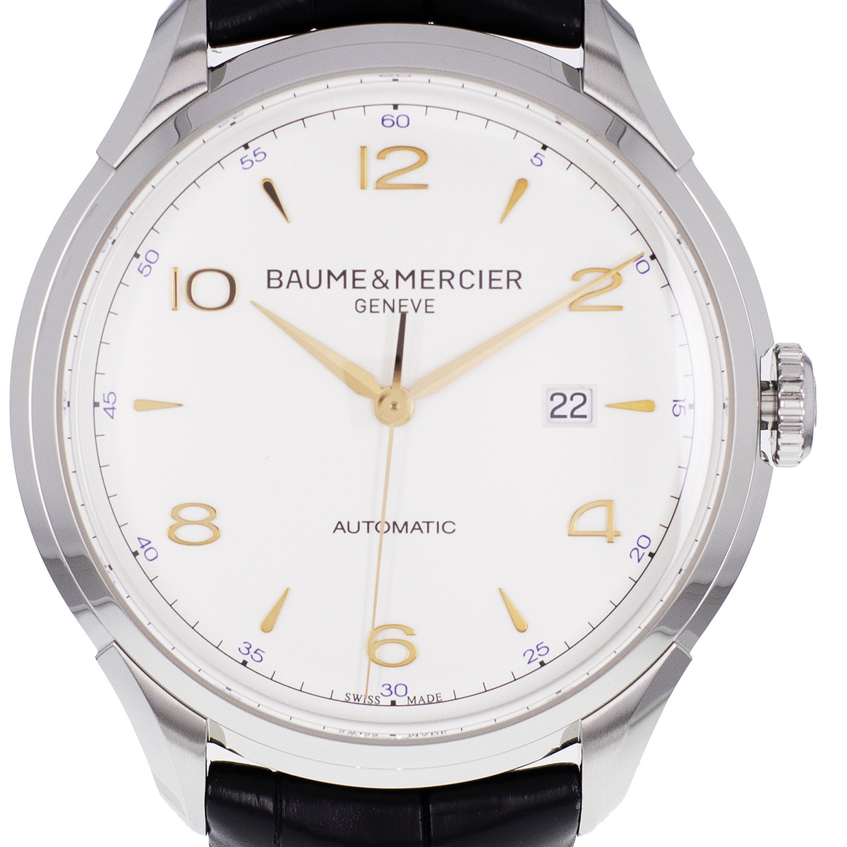 * Montre d'occasion BAUME & MERCIER clifton acier homme - vue D1