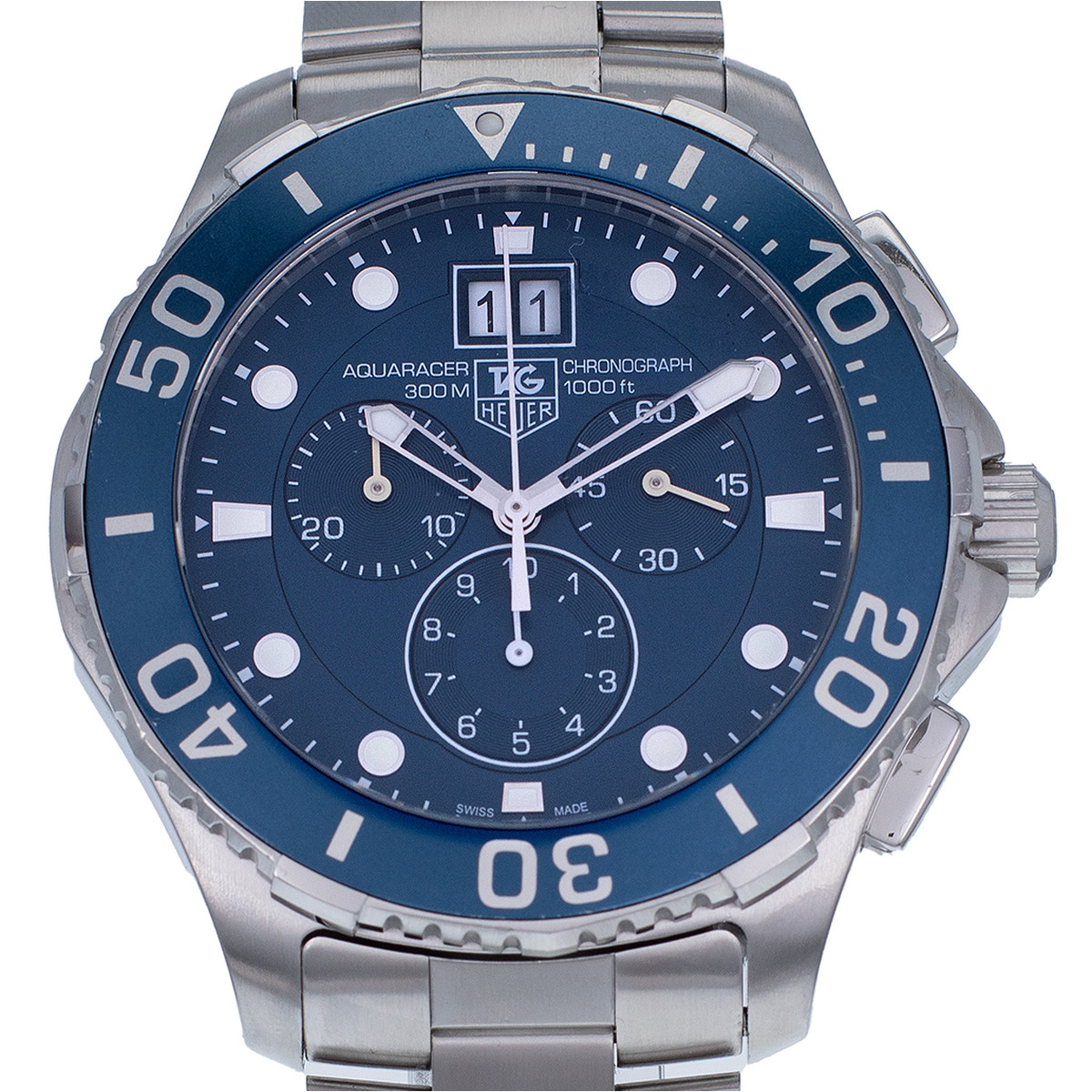 Montre d'occasion TAG HEUER aquaracer acier homme - vue D1