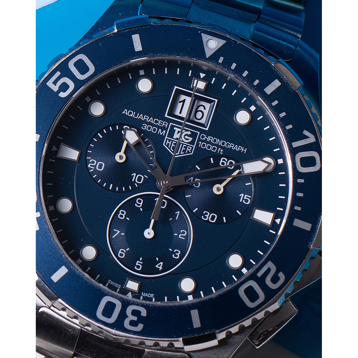 Montre d'occasion TAG HEUER aquaracer acier homme - vue D3