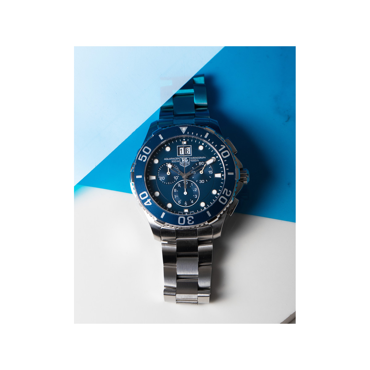 Montre d'occasion TAG HEUER aquaracer acier homme - vue D4
