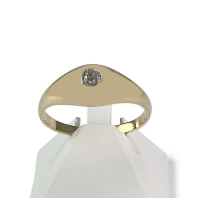 Bague d'occasion or 750 jaune diamant - vue 1