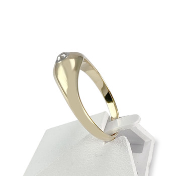 Bague d'occasion or 750 jaune diamant