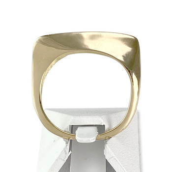 Tweedehands gouden ring 750 gele diamanten