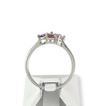 Bague d'occasion argent 925 zirconias pierre imitation - vue 3