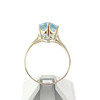 Bague d'occasion or 750 jaune topaze bleue traitée ovale - vue V3