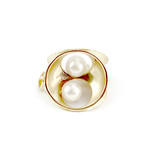 Pendentif d'occasion or 750 jaune perles de culture - vue 1