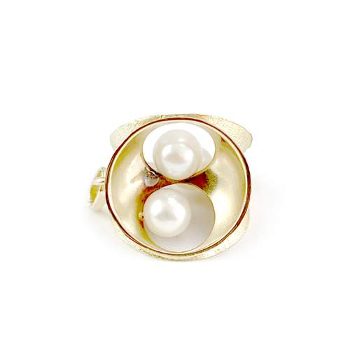 Pendentif d'occasion or 750 jaune perles de culture