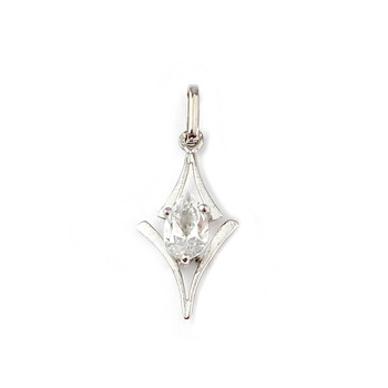 Pendentif d'occasion or 750 blanc