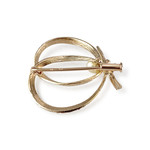 Broche d'occasion or 750 jaune perle de culture - vue 2