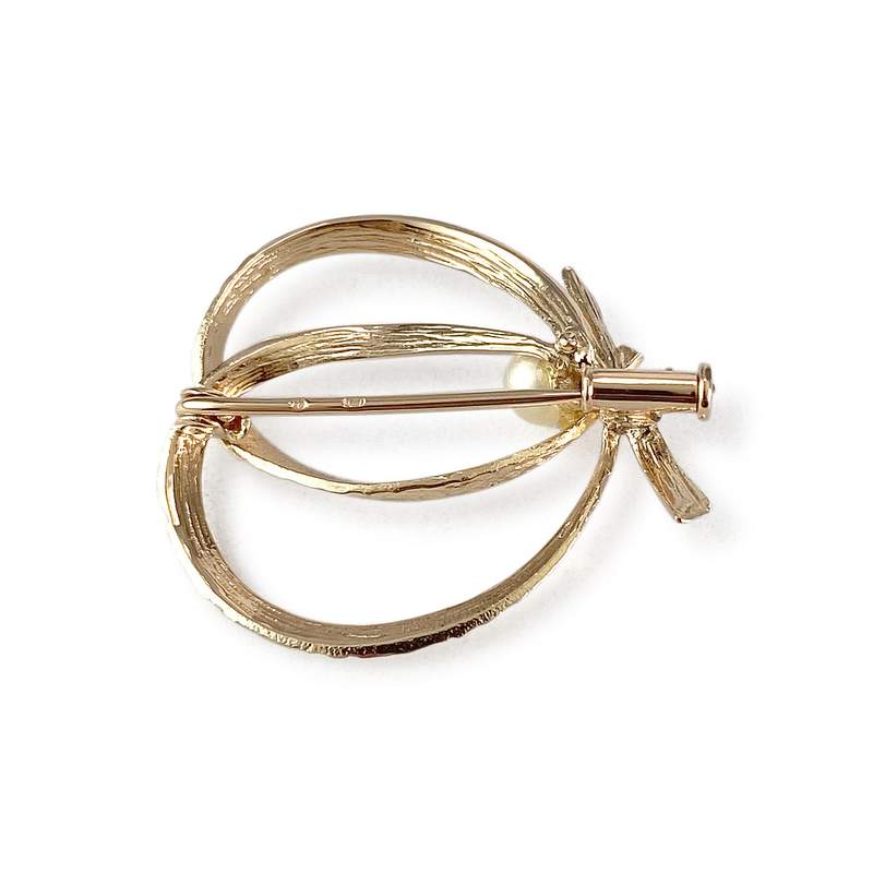Broche d'occasion or 750 jaune perle de culture - vue 2