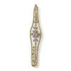 Broche d'occasion or 750 2 tons diamants et grenats - vue V2