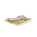 Broche d'occasion or 750 jaune zirconias - vue 2