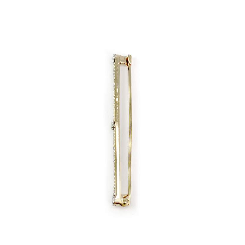 Broche d'occasion or 750 jaune perles - vue 3