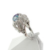 Bague d'occasion or 750 blanc diamants topazes améthyste - vue V2