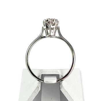 Bague d'occasion or 750 blanc diamants