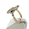 Bague d'occasion or 750 2 tons diamants - vue V2