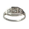 Bague d'occasion or 750 blanc diamants - vue V1