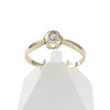 Solitaire d'occasion or 750 jaune diamant - vue V1