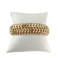 Second hand bracelet gold 750 yellow 19 cm