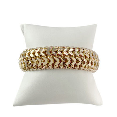 Bracelet d'occasion or 750 jaune 19 cm - vue 1