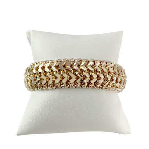 Bracelet d'occasion or 750 jaune 19 cm