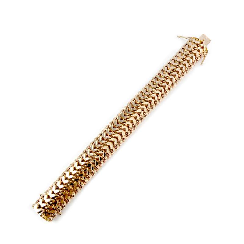 Bracelet d'occasion or 750 jaune 19 cm - vue 3